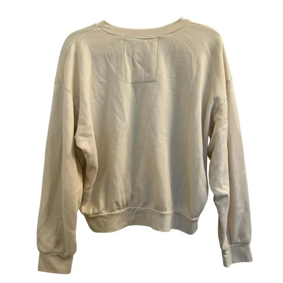 Aviator Nation Relaxed Daydream Cream Tan Rainbow Crewneck Sweatshirt Size Small - Picture 7 of 7